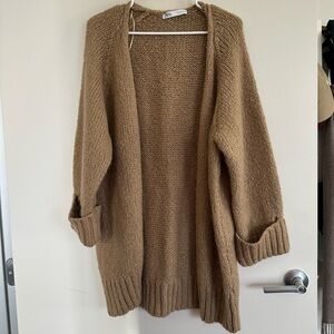 Zara Cozy Knit Cardigan - Brown